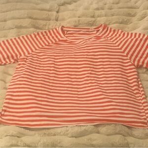 Classic Red and White Striped Long Sleeve Tee